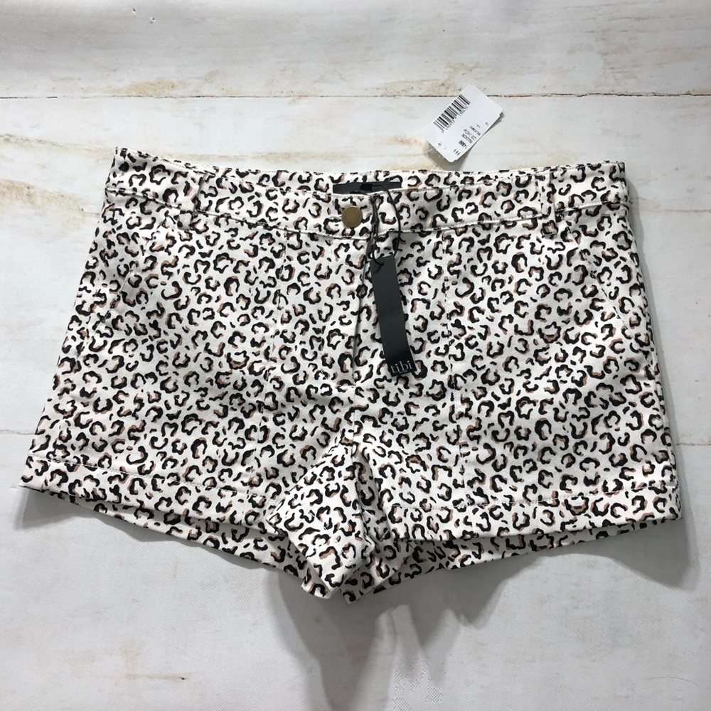 Tibi Animal Print Shorts Size 10